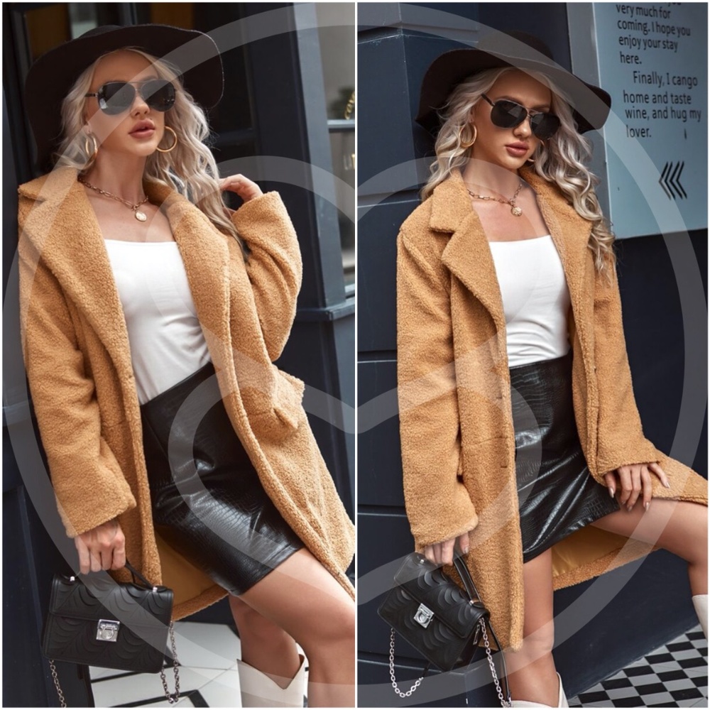 BOHO CHIC camel jacket coat - Picture 1 of 3